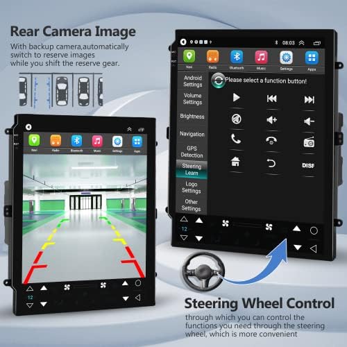 2G 32G para Ford Ranger F250 2011- Android Car Séreo com Apple CarPlay, Rimoody Radio de tela de tela de toque de 9,7 polegadas