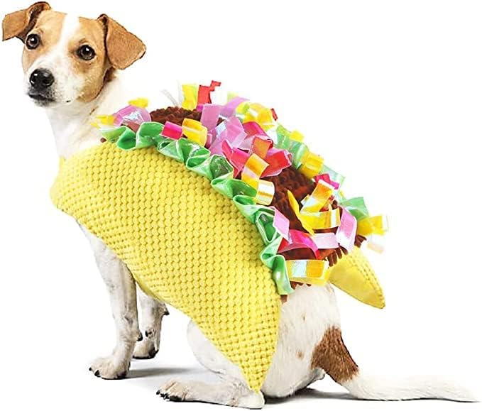 Fantasia de cães de taco de natal para cães, roupas engraçadas para animais de estimação figurinos para cães gatos, cosplay de cachorro