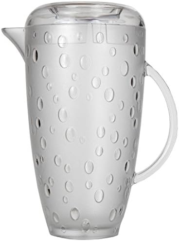 A jarra de plástico resistente à casa de Lily com tampa, segura para alimentos e sem BPA, elegante e ideal para uso interno ou externo