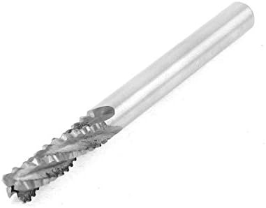 Aexit helicoidal helicoidal bits de roteador de 6 mm de diâmetro 10 mm Diâmetro de haste 4 Tratamento de borda de flautas