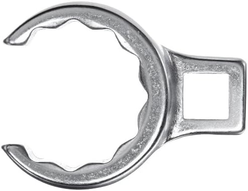 Stahlwille 03190046 Chave de anel de corvo, 1/2 quadrado, feito de aço de liga cromada e cromo, possui perfil de acionamento