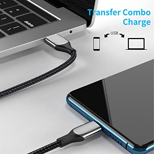 BULITER USB C TO CABO USB C, TIPO C 60W PD Charging rápido Cabo de carregador de nylon durável compatível com MacBook
