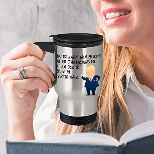 Funny Presidente Travel Mug - Presidente Donal Trump - Melhores presentes personalizados personalizados para vice -presidentes