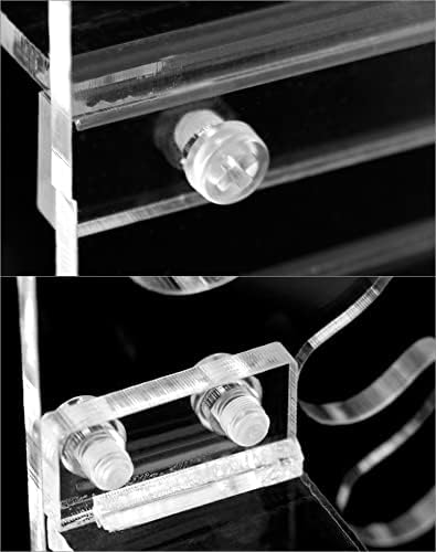 QWORK PIPETTE Holder Lab Rack com 1,5 cm de diâmetro do orifício, porta -pipeta de trapezoides de vidro orgânico