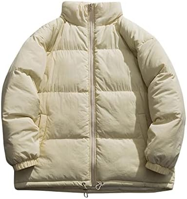 Jaquetas de inverno masculino, inverno novo mas sólido de cano solto de gola espessada camisa de algodão Puffer