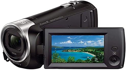 Sony HDR -CX405 Full HD 60p Camecorder, Sensor de 2,3MP - pacote com 32 GB Classe 10 MicroSDHC, caixa de vídeo, bateria sobressalente,