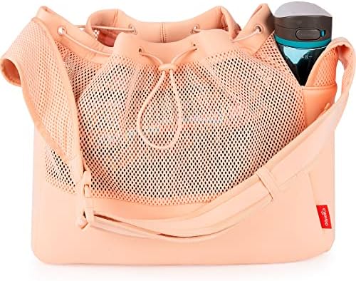 Bolsa de crossbody OdySoco e sacos de exercícios para mulheres - Bolsa de ginástica feminina de neoprene leve, sacos de praia, sacos de piscina - bolsas de crossbody