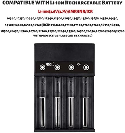 IMREN 18650 Carregador de bateria recarregável para baterias recarregáveis ​​baterias de íons de lítio 18650 18500 18350 17650 17670 17500 16340 21700 22650 25500 22700 baterias