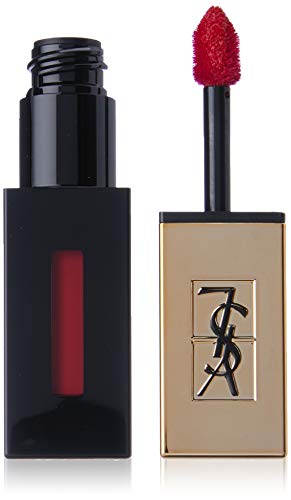 Yves Saint Laurent Lipstick Rouge Pur Couture Vernis A Levres Glossy Stain, Rouge Gouache, 0,2 onça, C-Eys-580-48