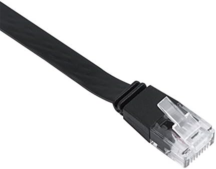 CAT-6 AJUSTÁVEL CAT-6 10 GIGABIT Ethernet Ultra Flat Recutable Cabo RJ45 RJ45 Conectores para viagens, 1m / 3,3 pés,