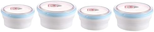 UPKOCH 4 PCS Casa fria Rodada quente Segura com estojo de recipiente de piquenique para piquenique comida BPA para