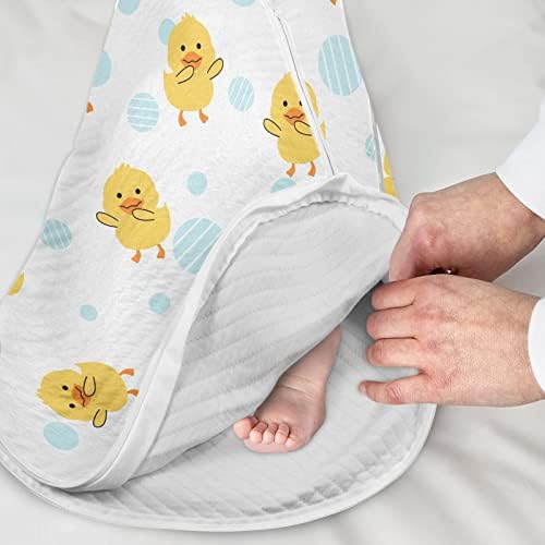 vvfelixl unissex patos amarelos dançando bolsa de dormir de bebê, cobertor de bebê vestível, saco de sono para bebês, terno