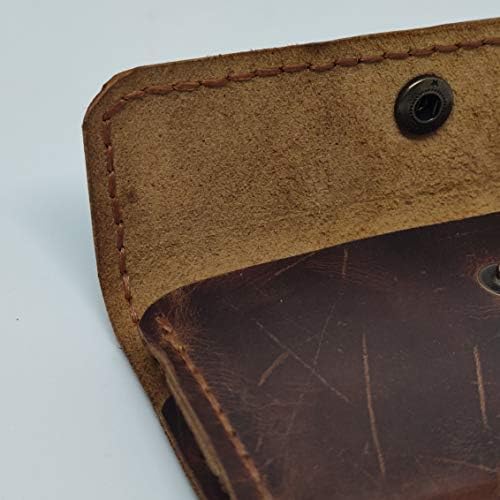 Caso coldre de couro colderical para honra 9c, capa de telefone de couro genuíno artesanal, caixa de bolsa de couro feita