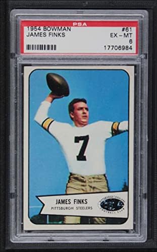 1954 Bowman # 61 Jim Finks Pittsburgh Steelers PSA PSA 6.00 Steelers Tulsa
