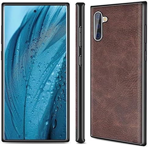 Salawat Galaxy Note 10 Case, Slim PU PU Couro vintage Caixa de telefone à prova de choque vintage Premium leve Premium