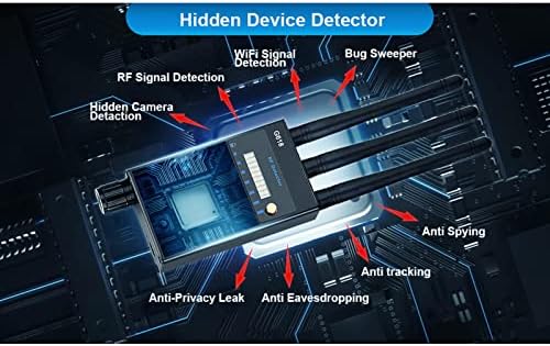 Detector de RF RF Signal Scanner Wireless Device Detector com antena e cabo de carregamento USB