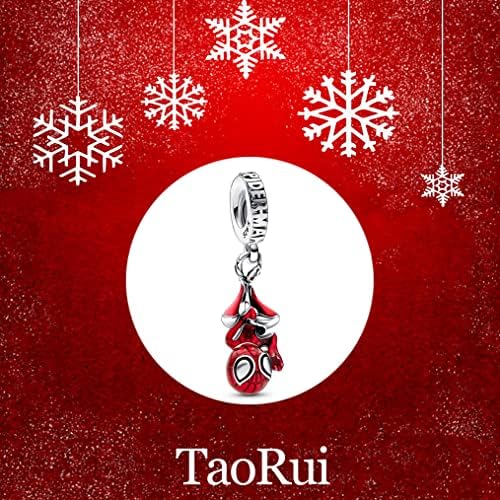 Taorui Jewelry Heart Family Sister Charms for Women Bracelets colares em 925 Sterling Silver, Dia das Mães Aniversário Presentes de