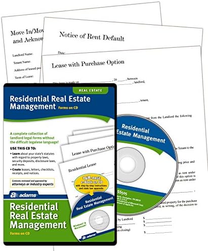 Adams Gerenciamento de propriedades residenciais, formulários em CD
