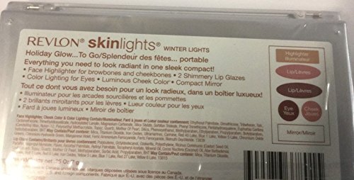 Revlon Skinlighs Collection Face com espelho Luzes de inverno em tamanho real.