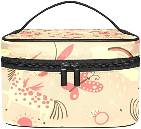 Bolsa de maquiagem de viagem, bolsa de cosmética Caso organizador, para mulheres de bolsas para produtos de higiene pessoal, cafés