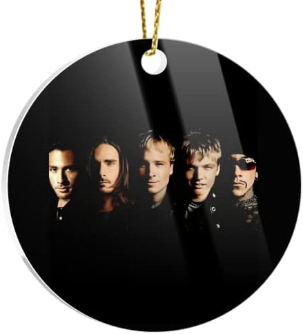 Ornamentos de árvore de natal Backstreet Boys Boys Acrílico Classic Decor t X-Mas Circle para ornamentos de árvores,