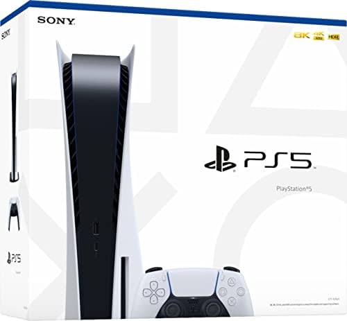 PlayStation 5 DISC Versão PS5 Console - Controlador adicional, Gaming 4K -TV, saída 120Hz 8K, 16 GB GDDR6, 825 GB SSD, WiFi 6, Bluetooth
