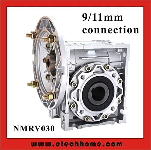 Motor DAVITU DC - Caixa de engrenagens de 90 graus NMRV030 Redutor de velocidade da engrenagem de minhocas 5: 1 - 80: 1 Para