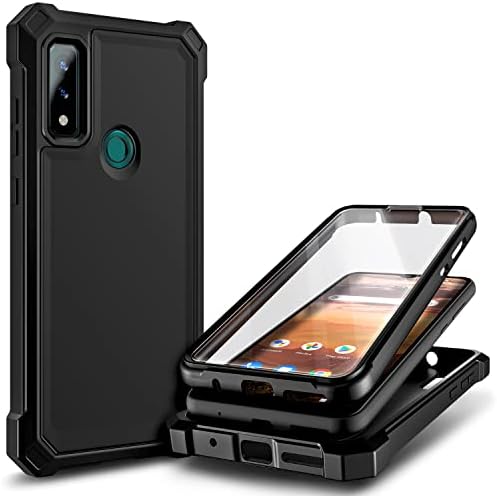 NZND CASO PARA AT&T MAESTRO 3 com [protetor de tela integrado], cobertura de para-choque de proteção à prova de choque de corpo inteiro, para o para-choques, resistência ao impacto resistir à caixa de telefone durável