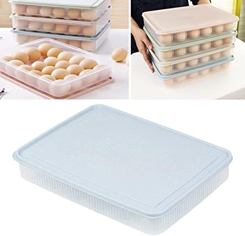 Caixa de armazenamento de plástico Cabilock Plástico Punto de ovo 3pcs24 geladeira refrigeradora para armazenamento de ovo transparente