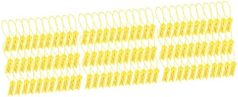 Inoomp 300 PCs Rótulo do produto Cabrina Ties rótulos personalizados Etiquetas de gravata com zíper para roupas Tag de cabos