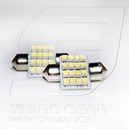 TGP 31mm branco 16 LED Smd feston mapa lâmpadas pares 2000-2009 compatíveis com Honda S2000