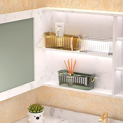 Organizador de maquiagem de Anrui, caixas de organização de banheiro transparente, cosméticos exposições estampa de vantagem