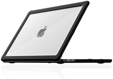 Stm Dux para MacBook Air Ultra Protection Case - PC translúcido, TPU robusta, capa de laptop testada por queda de Mil -Spec, pés de borracha texturizada com embalagens comerciais de EDU - preto