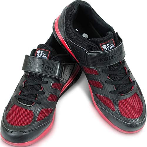 Pacote Kettlebell 18 lb com sapatos Venja tamanho 9 - vermelho preto