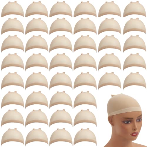 Caps de peruca de 100 peças para a peruca frontal de renda Caps de peruca de nylon para mulheres