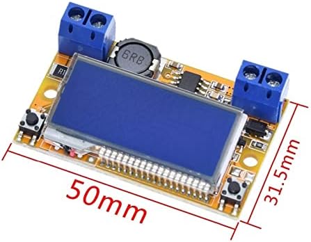 NHOSS 1PCS Display Dual DC DC 5-23V a 0-16.5V 3A MAX PASSO PARA OPENDO CONJUNTO DE PODERAÇÃO BUCK CONVERTOR AJUSTÁVEL DE LCD REGULADOR DE TOLATAGEM