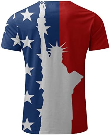XXBR Soldado patriótico Mens camisetas de manga curta, 4 de julho de bandeira americana Tops de verão Slim Fit Muscle