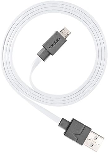 VENTEV Cobra o cabo micro USB | Carregamento conveniente de qualquer porta USB padrão, transferir dados para qualquer PC