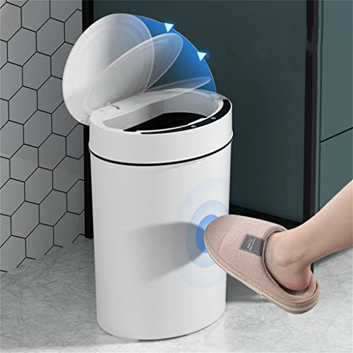 Wenlii Smart Sensor Lixo Bin Cozinha Banheiro Lixo do banheiro pode melhor indução automática Bin à prova d'água com tampa