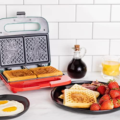 Brands estranhas WM2-SRW-BBF Star Wars Boba Fett Double-Square Waffle Maker, 9 x 9, verde