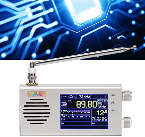 Rádio FM portátil, receptor de rádio de banda completa com tela LCD de 3,2 polegadas, Rádio portátil de ondas curtas AM