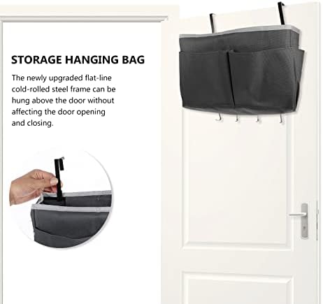 Slktde a cabeceira pendurada bolsa de armazenamento de tecido de cama organizer trilho bolsa de cesta de cesto de armazenamento
