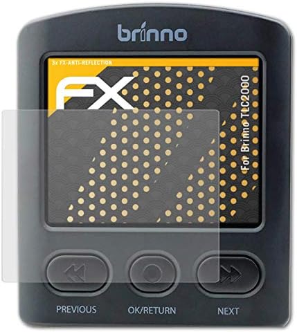 Protetor de tela Atfolix compatível com filme de proteção de tela Brinno TLC2000, filme de protetor FX anti-reflexivo e absorvente de choque