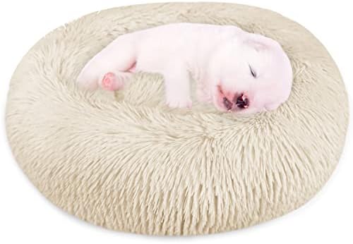 Cama de cachorro PETORO, cama de gato, cama de estimação, anti-ansiedade, cama de rosquinha macio, confortável e lavável para