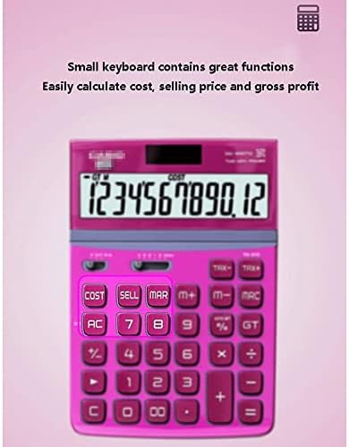 Calculadora de Uood, calcutores de 12 dígitos com botão sensível ao LCD DDISPLAY, a área de trabalho dos caluladores