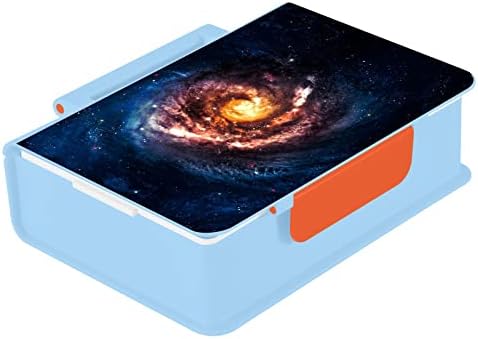 Alaza Blue Galaxy Starry Night Black Buraco no Space Bento lancheira BPA sem vazamento de recipientes de almoço à prova de vazamento