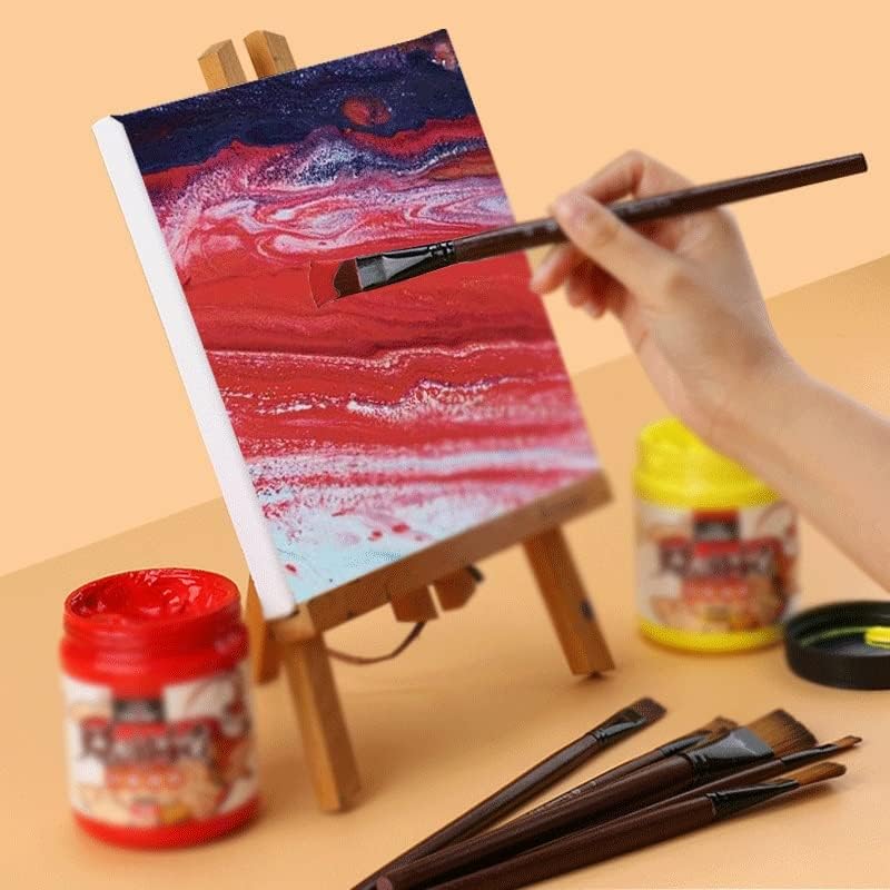 ZSEDP Conjunto de tinta a óleo Brush de caneta de linha grande 6 conjuntos de pincel de pintura de pintura de nylon pintura