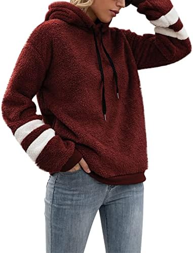 Camisolas femininas Primavera 2023 Sweater de suéter de suéter de pullocolagem de mangas compridas, suéter de lã de pulôver casual superdimensionado