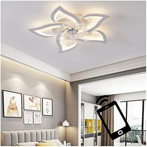 Ventilador de teto infantil - LED teto da lâmpada de ventilador Flor Forma do quarto Lâmpada de teto ventilador de teto moderno