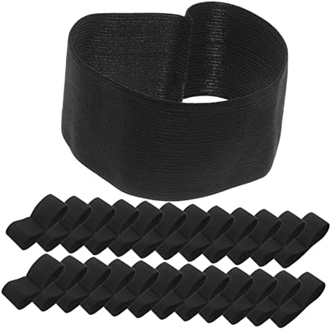 Coheali 100 PCs Black Belt Belt Brrand Brand Funk Honor Guard de Honra Ajustável Banda de luto Funeral Orando braçadeira de